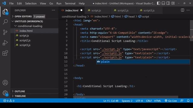 Conditionally Load a JavaScript File / Script | Tutorial смотреть онлайн