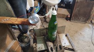 Експеремент самодельная парова турбина.