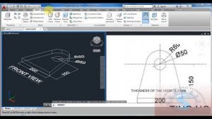 HOW TO DRAW  LIFTING HOOK DRAWING IN 3D FOR BEGINNERS AUTO-CAD TUTORIAL #75