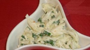 Салат из кольраби с яблоком