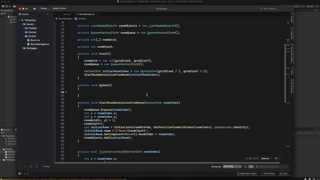 Unity Tutorial: ROGUELIKE Room / Dungeon Generation (Like the Binding of Isaac) смотреть онлайн