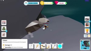 Testing Trident Spear in Roblox Fishing Simulator