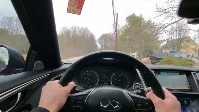 Infiniti Q50 Red Sport is a lot faster then I thought! смотреть онлайн