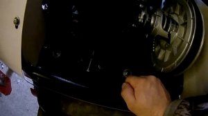 Натяжка цепи на мотобуксировщике БТС