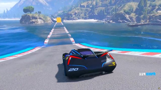 ПРОЕХАЛ ВОДНЫЕ КОЧКИ на ЧИТЕРСКОЙ ЛАМБО в ГТА 5 МОДЫ - ЭКСПЕРИМЕНТЫ в GTA 5 смотреть онлайн