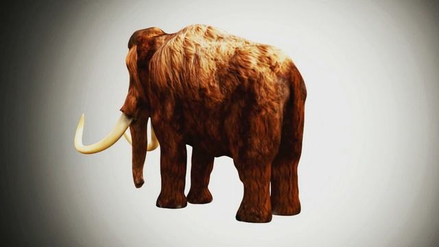 MAMMOTH 3D MODEL RIGGED AND LOW POLY AR VR VFX Game Ready Model