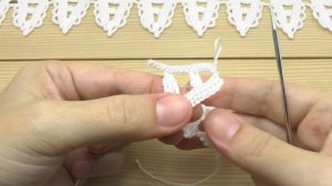 КАЙМА для скатерти ВЯЗАНИЕ КРЮЧКОМ мастер-класс   Crochet Border for Doily Tablecloth