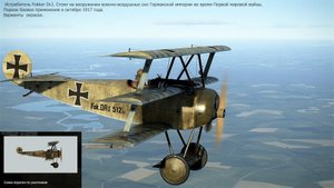 Немецкий истребитель Fokker Dr.I. Варианты окраски.