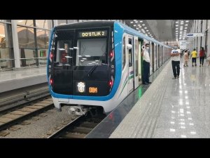 Ташкентское метро. Первый участок Кольцевой линии метро. 81-765/766/767 "Москва" Дустлик-2 - Куйлюк.