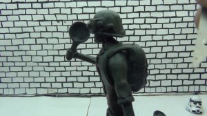 Фигурка солдата pubg из пластилина
