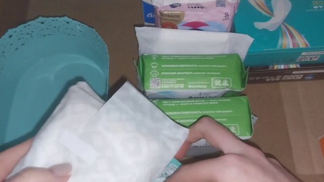 Большая покупка прокладок! Новые прокладки // распаковка? #месячные #прокладки