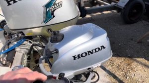 5. Orkney Strikeliner 16+ Auxiliary Outboard Motor - Honda BF2.3D Long shaft 2.3hp Single Cylinder