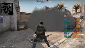 RX 7600 -- Ryzen 5 3600 -- CSGO FPS Test