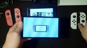 Обзор и распаковка Nintendo Switch OLED. Первое включение и сравнение с первой ревизией.