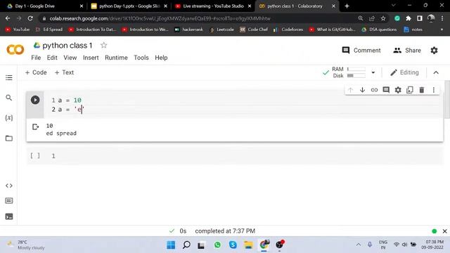 Python and Machine Learning Bootcamp [Day-1] | ED SPREAD