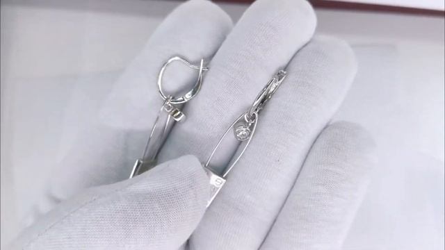 Серьги из Серебра 925 Пробы Булавки с Фианитами ; Арт: 94025274 смотреть онлайн