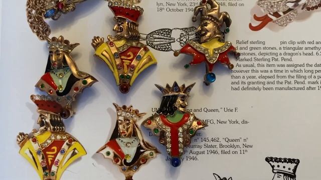Карточные короли , коллекция брошей 1946 года #vintagejewelry #винтажныеукрашения смотреть онлайн
