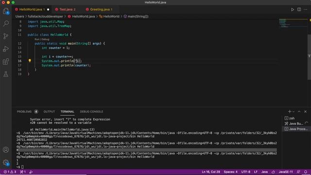 Java Crash Course: Assignment Operators