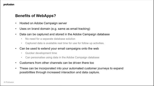 WebApps and Landing Pages in Adobe Campaign with David Hoye