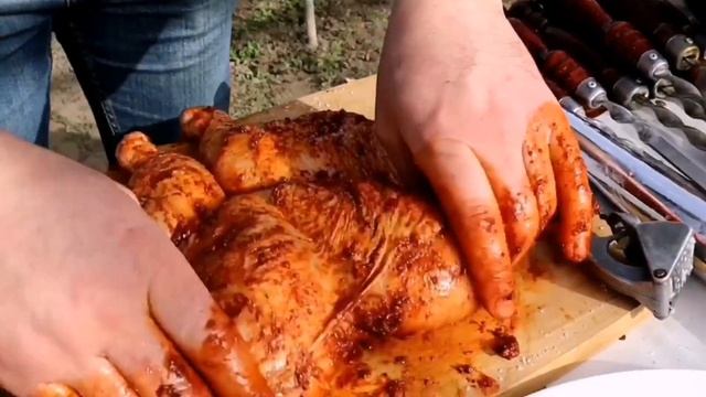 ВКУСНЫЙ ШАШЛЫК ИЗ КУРИЦЫ НА МАНГАЛЕ!!! КУРИЦА ЦЕЛИКОМ.  ИДЕАЛЬНЫЙ РЕЦЕПТ.