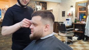 мужские стрижки барбершоп бурый метро первомайская/ барбер Влад Широков /барбершоп в москве