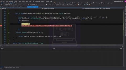 How To Create Keyboard Shortcut Keys in C# Part 3 | Create Global Hotkeys Using RegisterHotKey API