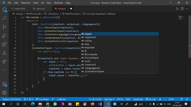 Browser Code Editor using HTML CSS3 & JavaScript Part - 2 | JavaScript Projects | | Kaddu Code