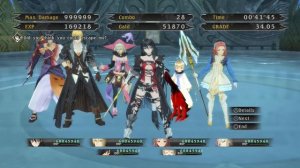 Tales of Berseria - 999999+ damage VS Azhdahak (Chaos Difficulty, no NG+)