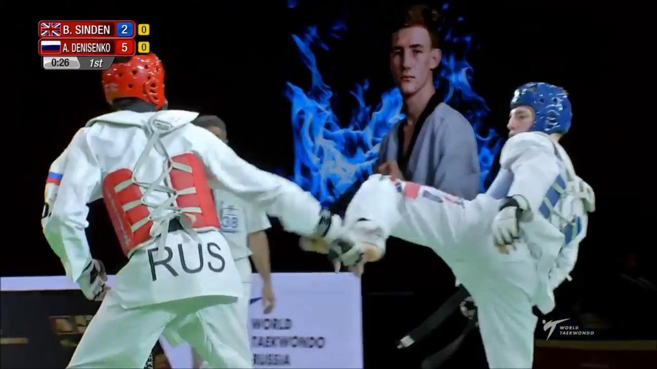 World Taekwondo Grand-Prix Moscow 2018. M - 68. Финал. SINDEN-DENISENKO.