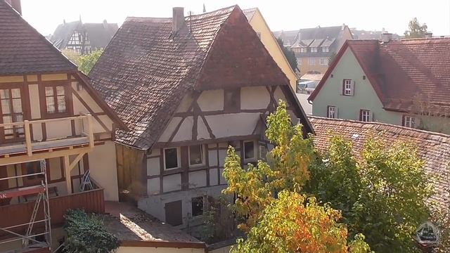 Ротенбург на Таубере вид с городской стены. Красивые города Германии.