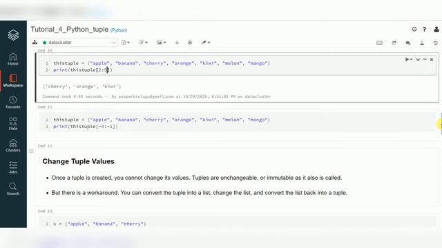 Python Tutorial 7 : Python Tuple, Python Collection, Python Datastructures,#PythonTuple #WhatIsTupl
