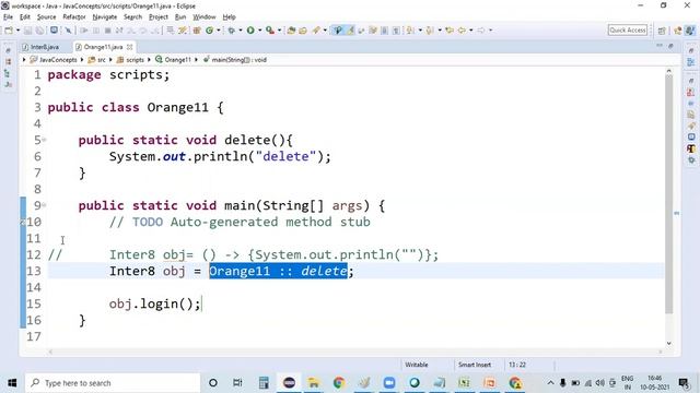 Overview on Method Reference||Method reference using :: || Java 8 features for Beginners