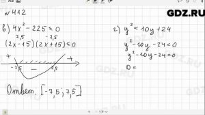 № 412 - Алгебра 9 класс Макарычев