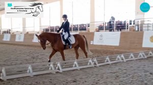 Безбородова Кристина и Альтаир, езда для начинающих (шаг-рысь). Almaty Horse&Polo  club, 24-12-22.