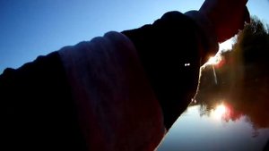 Микро джиг на реке с течением с берега