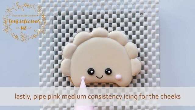 How to make KAWAII DUMPLING cookies ~ 饺子饼干 ~ Cute dim sum 點心 cookies! смотреть онлайн