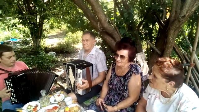 ДЕНЬ ПОБЕДЫ В ХОРЕ КИРПИЛЬСКИЕ НАПЕВЫ. Отмечаем и поём песни под баян на природе. песня "Победа" смотреть онлайн