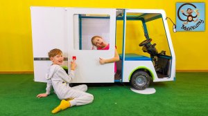 Дети и Машина. Диана и Даня делают машину 24 часа. Манкиту.