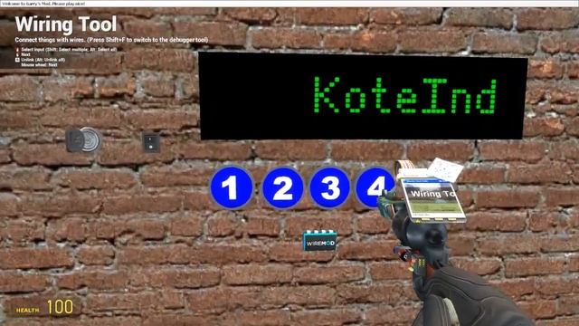 LED screen обзор аддона и гайд + Wiremod в массы ( Garry's Mod )
