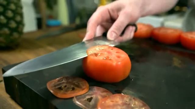 Проверка заточки Samura HARAKIRI смотреть онлайн