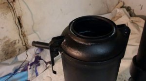 Теплообменник на дымоход из баллона.