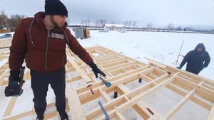 Правильная сборка каркасных стен по проекту. Каркасный дом 10х15. Часть 3.