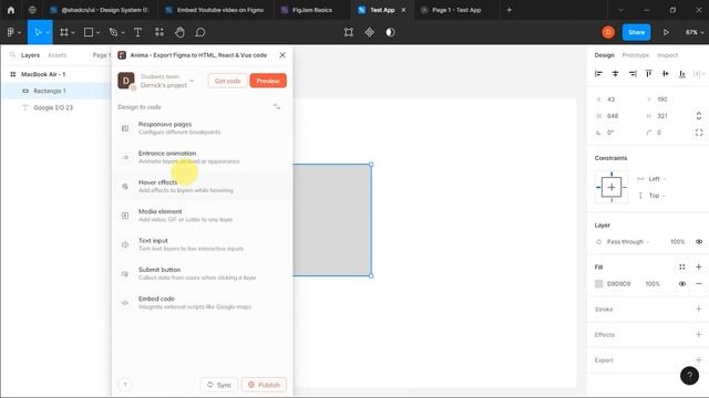 How to add YouTube video to Figma - Figma tutorial