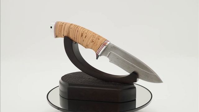 Нож Куница, клинок из алмазной стали ХВ5, рукоять дюраль, береста смотреть онлайн