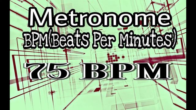 75 BPM 4/4 (Beats Per Minutes) Metronome Track-Nepali bass guitar lesson by Joel magar смотреть онлайн