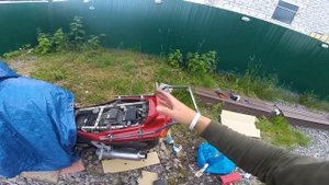 #4 Делаю Крепление кофров своими руками на  Kawasaki ZZ-R 400 часть1