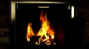 Видеофон Камин - Современный (фон для телевизоров и мониторов)