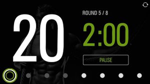 Tabata Timer - 8 rounds of 20 seconds with 10 second rests