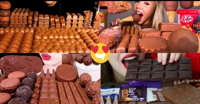 МУКБАНГ КОМПИЛЯЦИЯ АСМР ЕДА ШОКОЛАД МОРОЖЕНОЕ/ MUKBANG COMPILATION ASMR EATING CHOCOLATE PARTY