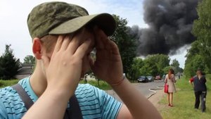 Пожар на лакокрасочном заводе .